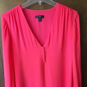 Vibrant coral JCrew blouse.   Size 6